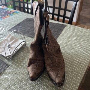 Leather boots
